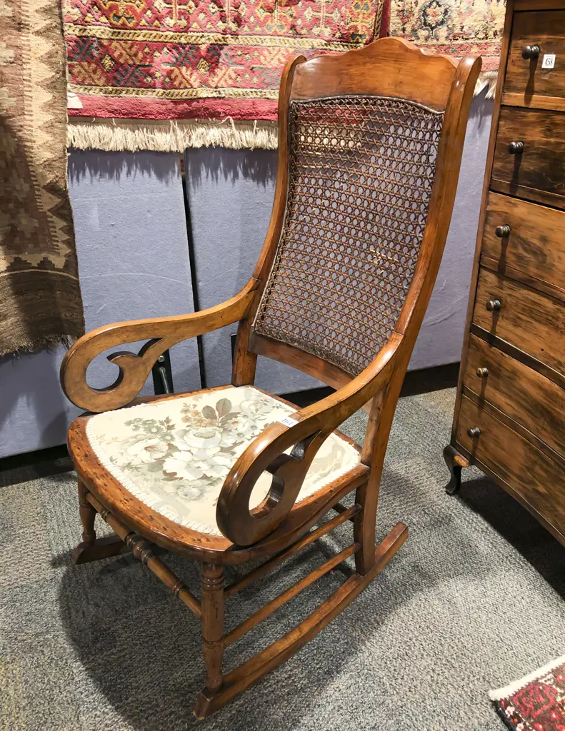 Wycombe Backed Roll Arm Rocking Chair Image 1++