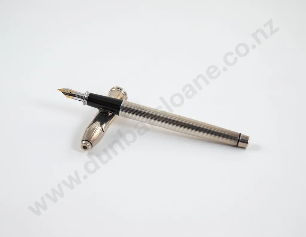 Cross Fountain Pen Hallmarked .925 Sterling Silver Case Image 1++