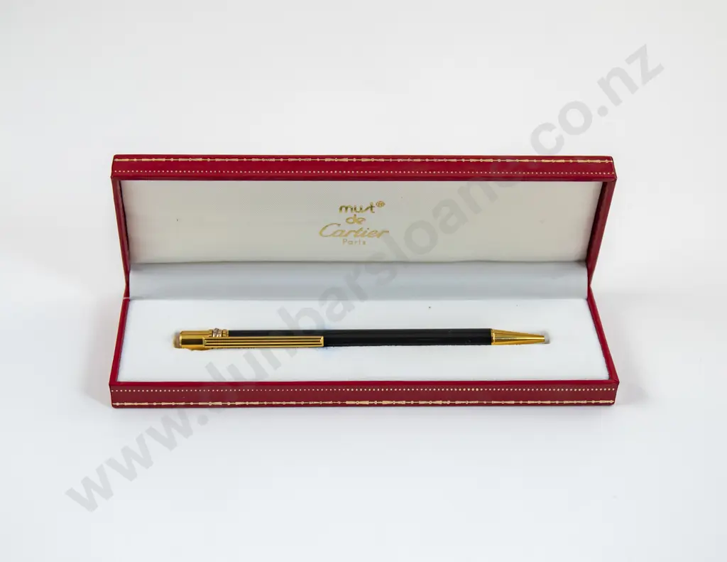 C1987 must de Cartier Paris Ball Point Pen Image 1++