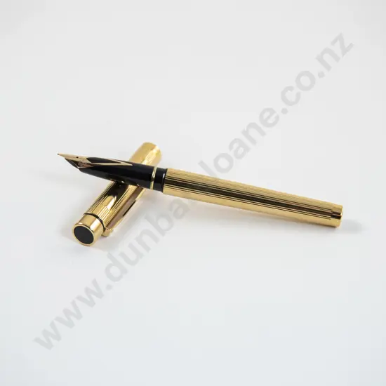 Sheaffer Targa Gold Plated Cased Fountain Pen