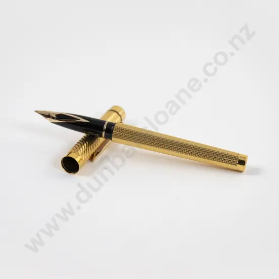 Sheaffer Targa Gold Plated Fountain Pen