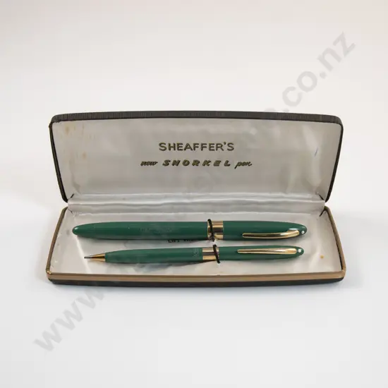 Sheaffer Statesman/Valiant Snorkel Fountain Pen & Pencil Set