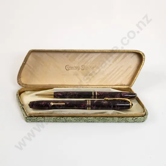 Vintage Conway Stewart No24 Fountain Pen and Pencil Set