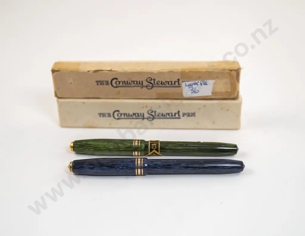 Two Vintage Conway Stewart No36 Fountain Pens Image 1++