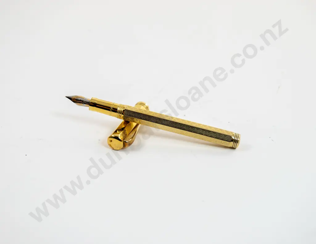 As New Montegrappa Reminiscence 925 Sterling Silver Vermeil Fountain Pen Image 1++