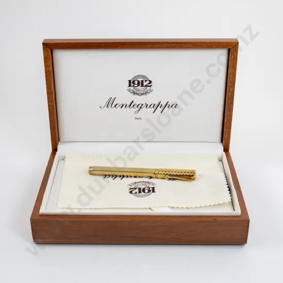 As New Montegrappa Reminiscence 925 Sterling Silver Vermeil Fountain Pen