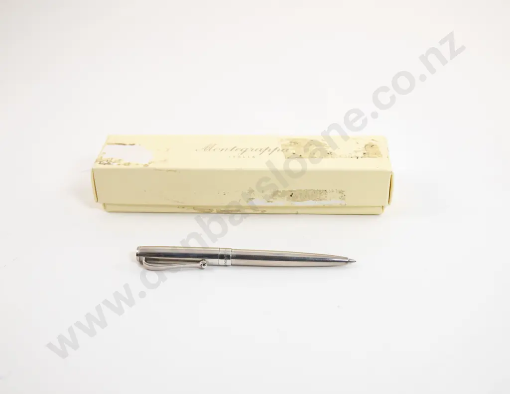 Montegrappa 1055 VI 925 Sterling Silver Ballpoint Pen Image 1++