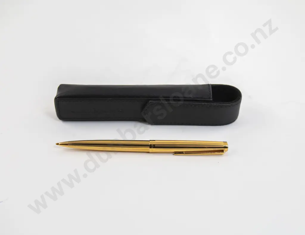 Montegrappa Oro Guilloche Gold Plated Ballpoint Pen Image 1++