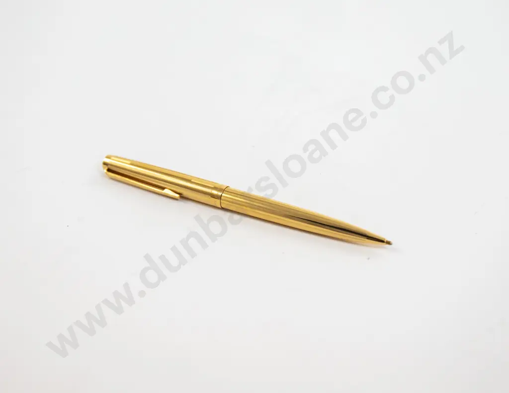 Montegrappa Oro Guilloche Gold Plated Ballpoint Pen Image 1++