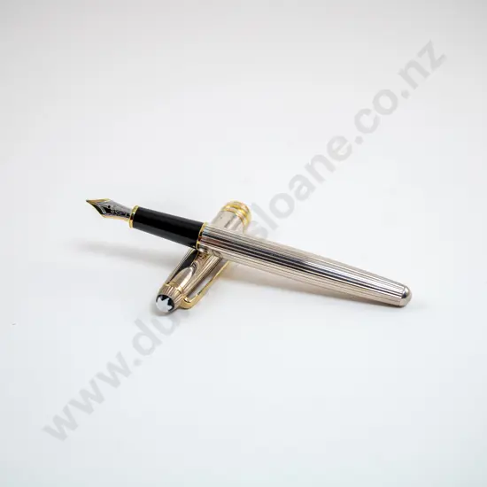 Mont Blanc Meisterstuck Solitaire .925 Silver Classic Fountain Pen