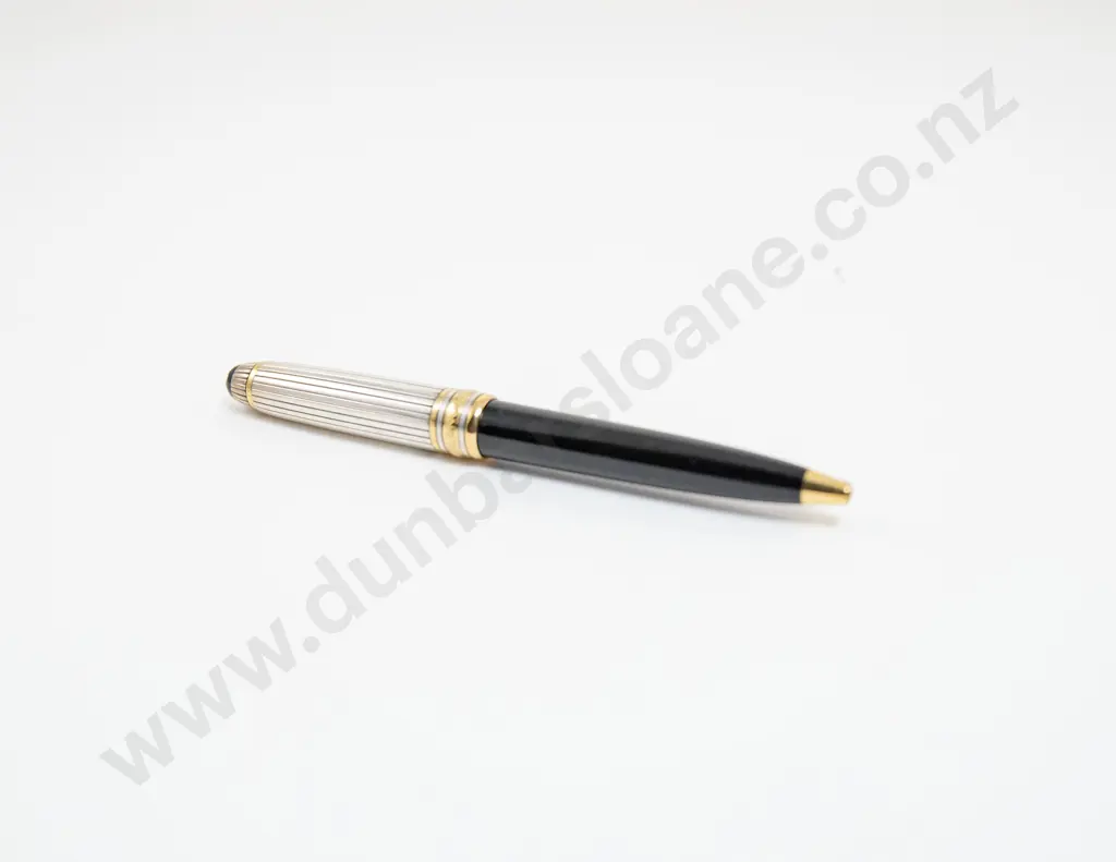 Montblanc Meisterstuck Solitaire Doue 925 Silver Ballpoint Pen Image 1++
