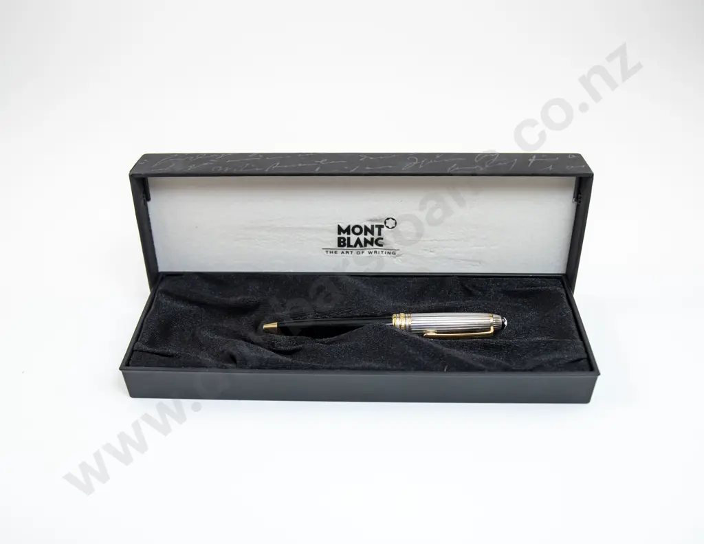 Montblanc Meisterstuck Solitaire Doue 925 Silver Ballpoint Pen Image 1++