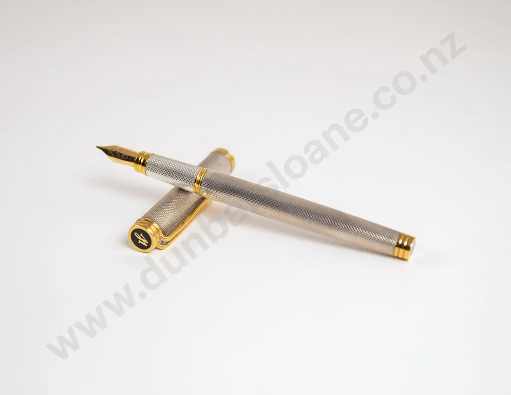 C1998 Waterman "Ideal" Sterling Silver Made in France Fountain Pen Image 1++