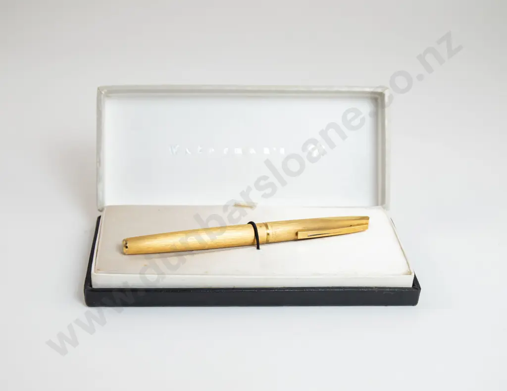 C1970's Waterman France (C/F) Concord "Plaque OR G" Gold Plated Fountain Pen Image 1++