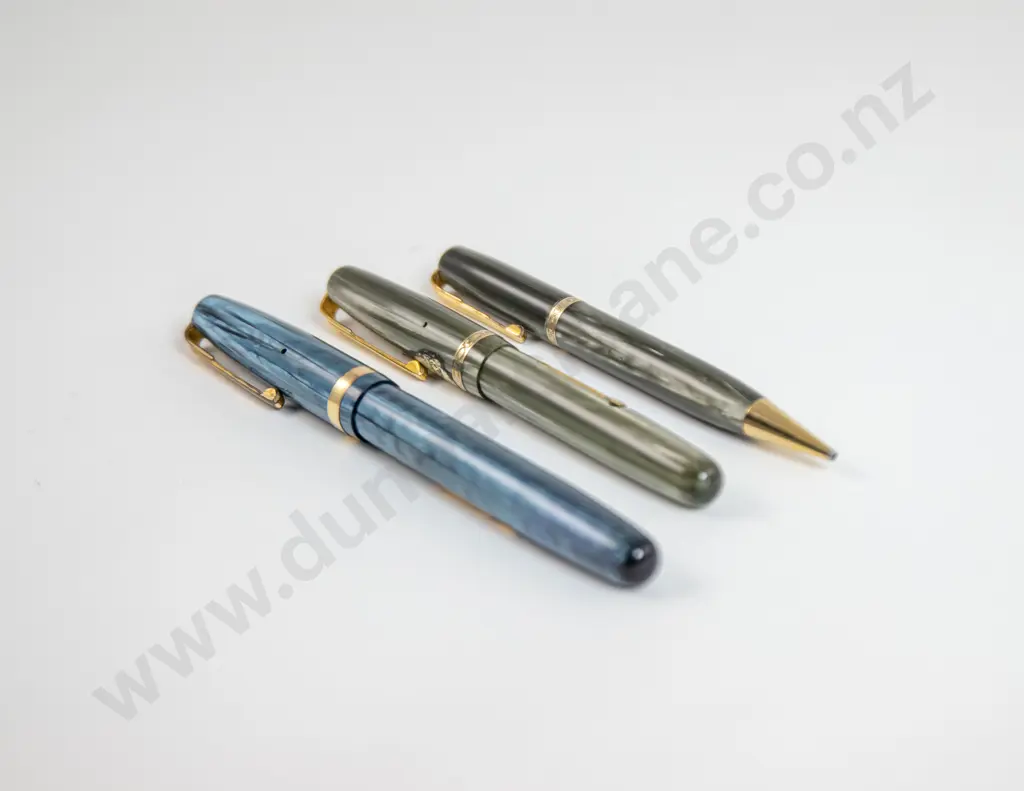 C1948 Watermans England 512V Fountain Pen and Pencil and other F/P Image 1++
