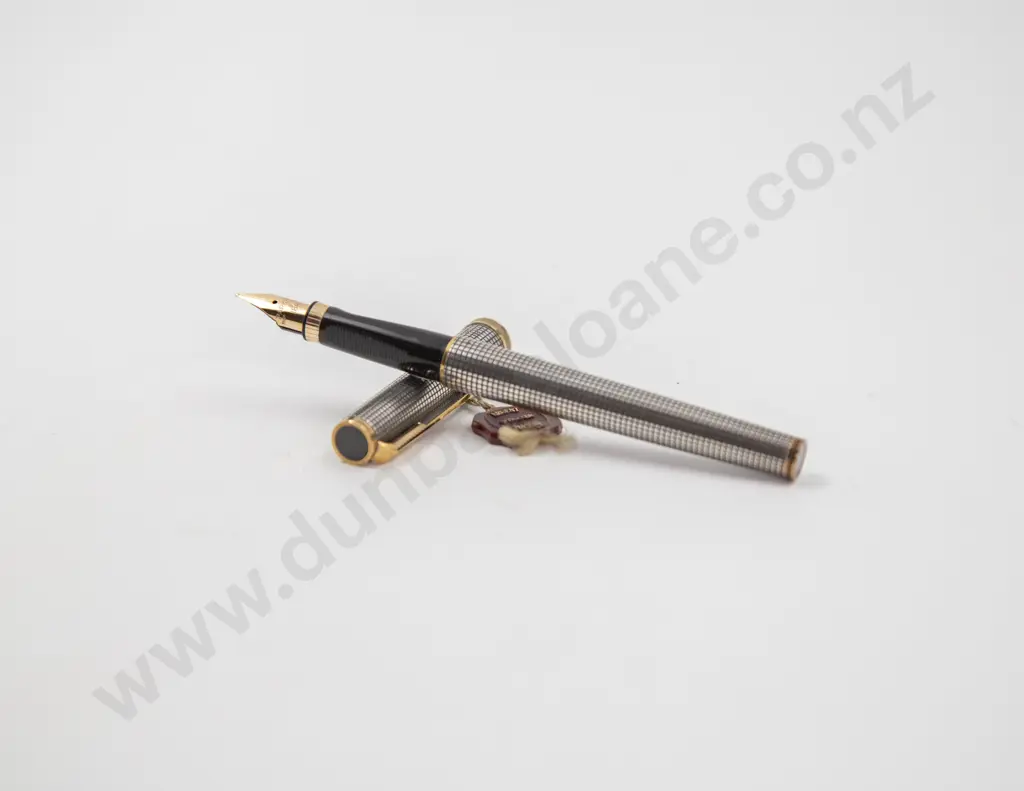 Parker Sonnet France Sterling Silver Cisele Fountain Pen Image 1++