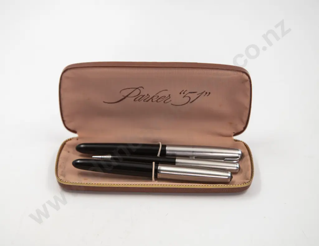 Parker 51 Large and Small Size Fountain Pen and Pencil Image 1++