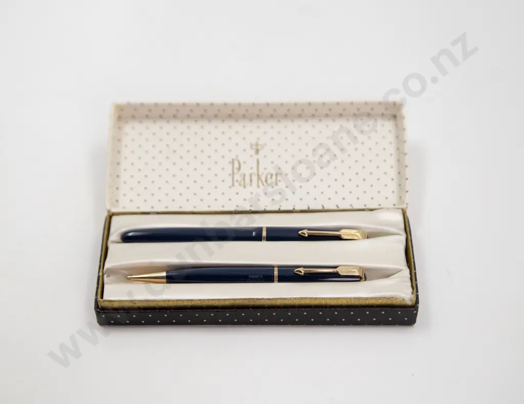 C1965 Parker Junior Duofold Fountain Pen and Pencil Set Image 1++