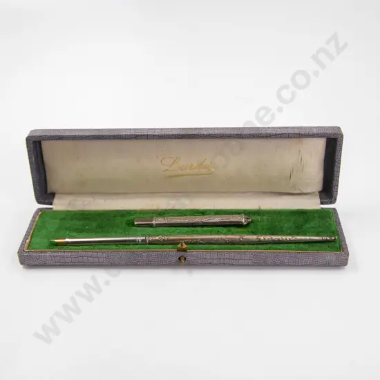 Mid C19th French Lourdes S/Plate Dip Pen