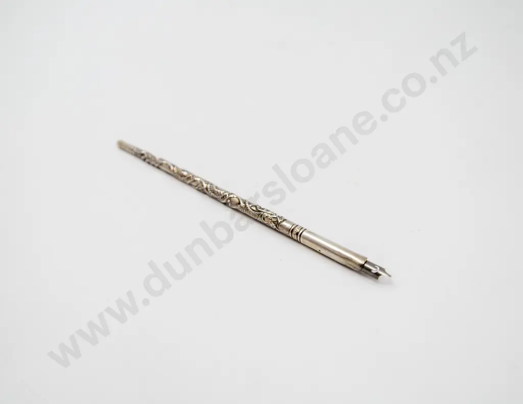 Antique Chinese Sterling Dip Pen Image 1++