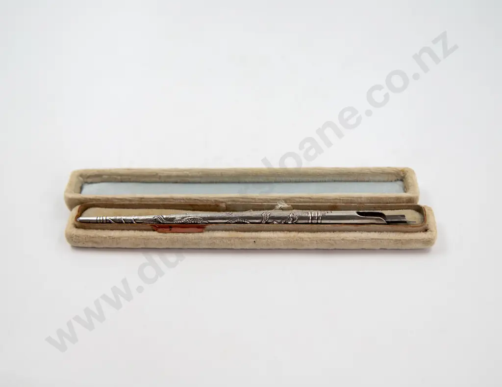 Antique Chinese Sterling Dip Pen Image 1++