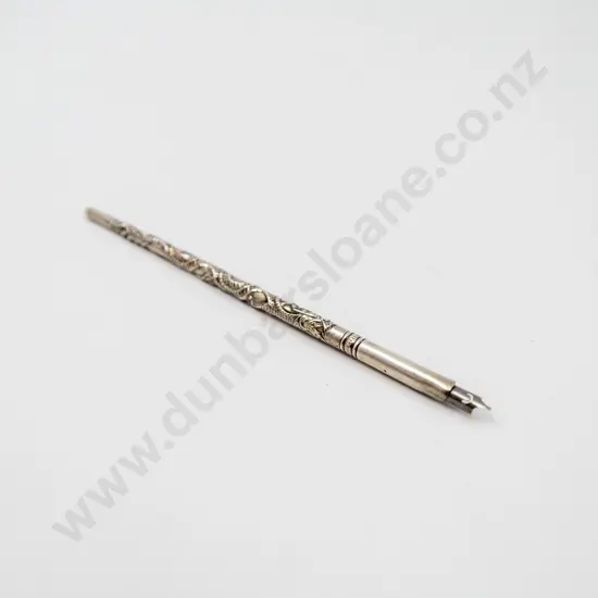 Antique Chinese Sterling Dip Pen