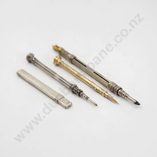 C19th Gold Plated Fancy Dip Pen/Pencil