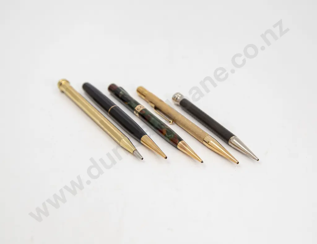 Collection of Five Vintage Various Manufacture Propelling/Mechanical Pencils Image 1++
