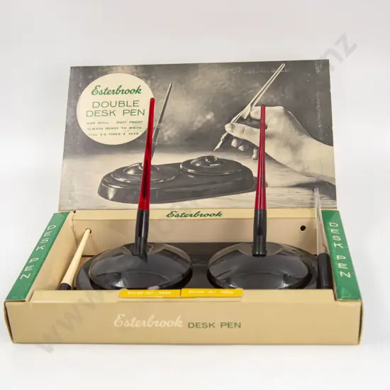 Original Boxed Esterbrook Double Desk Pen Set