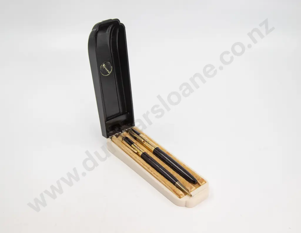 C1930's 303 Fountain Pen and Pencil Set in Bakelite Box Image 1++
