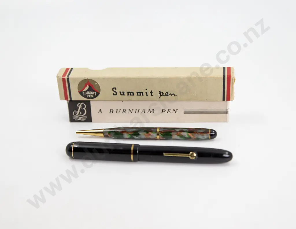 Three Vintage Various Manufacture Fountain Pens and Pencil Image 1++