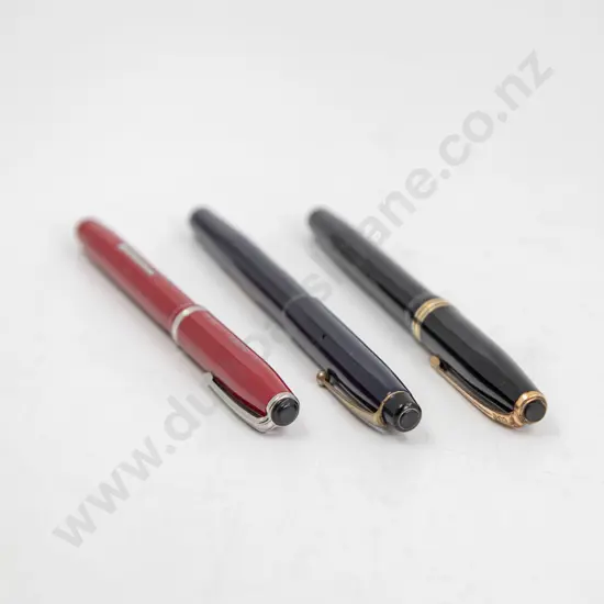 Three Vintage Various Manufacture Fountain Pens