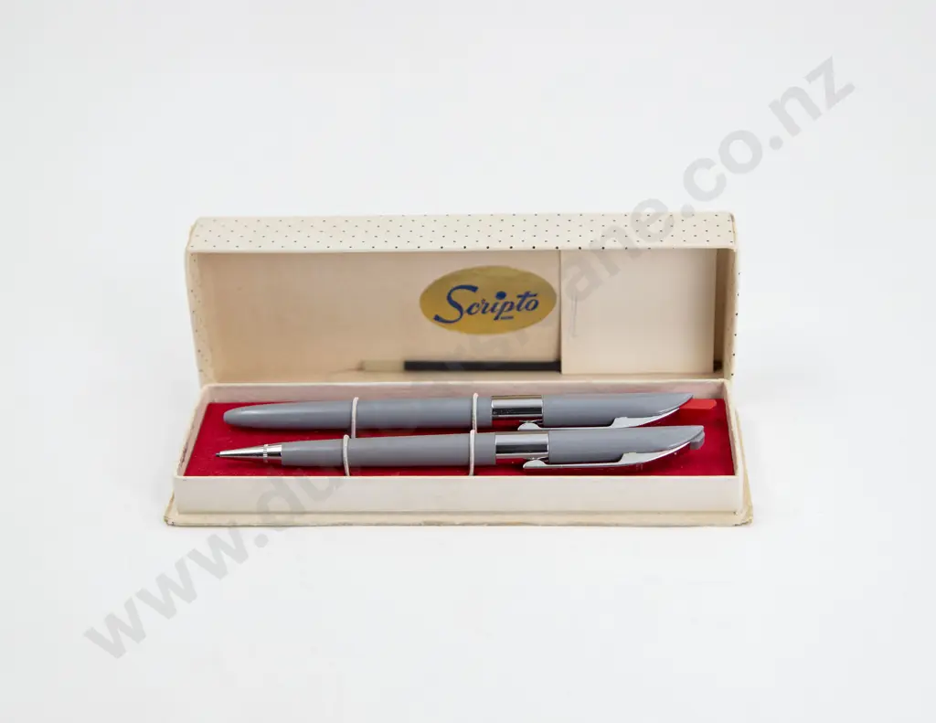 Platignum Pressmatic Fountain Pen Ballpoint Pen and Pencil Set Image 1++