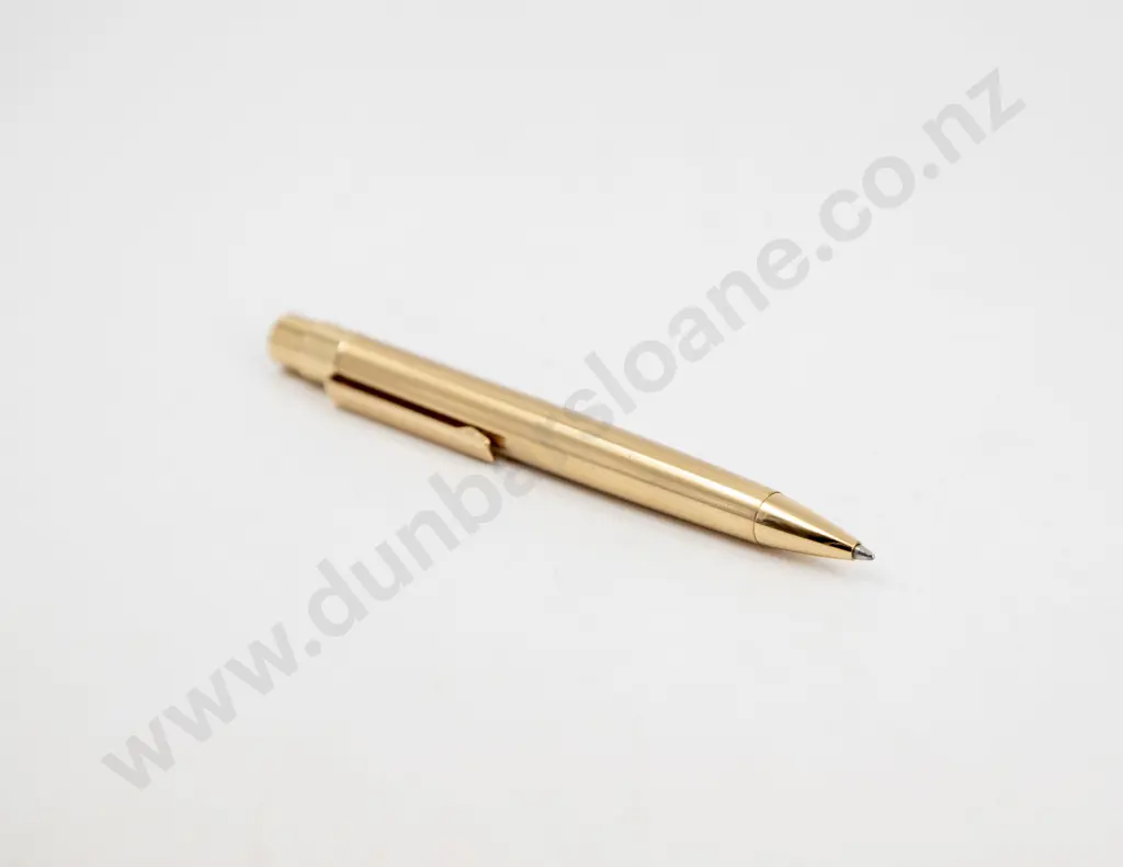 C1980 Colibri of London Gold-Tones Ballpoint Pen Image 1++