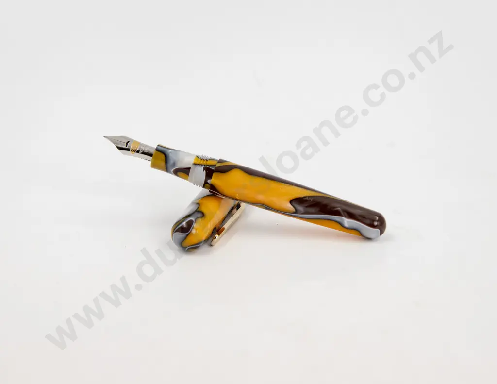 Conklin All American Yellow Stone Fountain Pen Image 1++