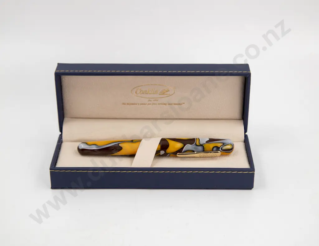 Conklin All American Yellow Stone Fountain Pen Image 1++