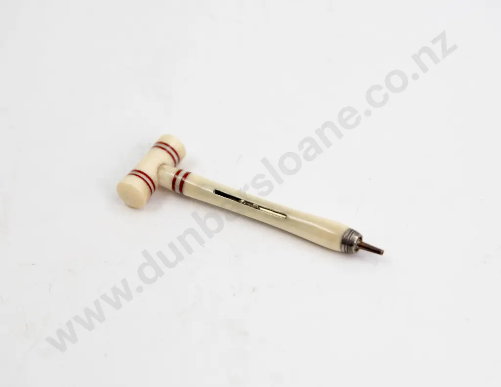 Edwardian Ivory Croquet Stick Novelty Propelling Pencil Image 1++