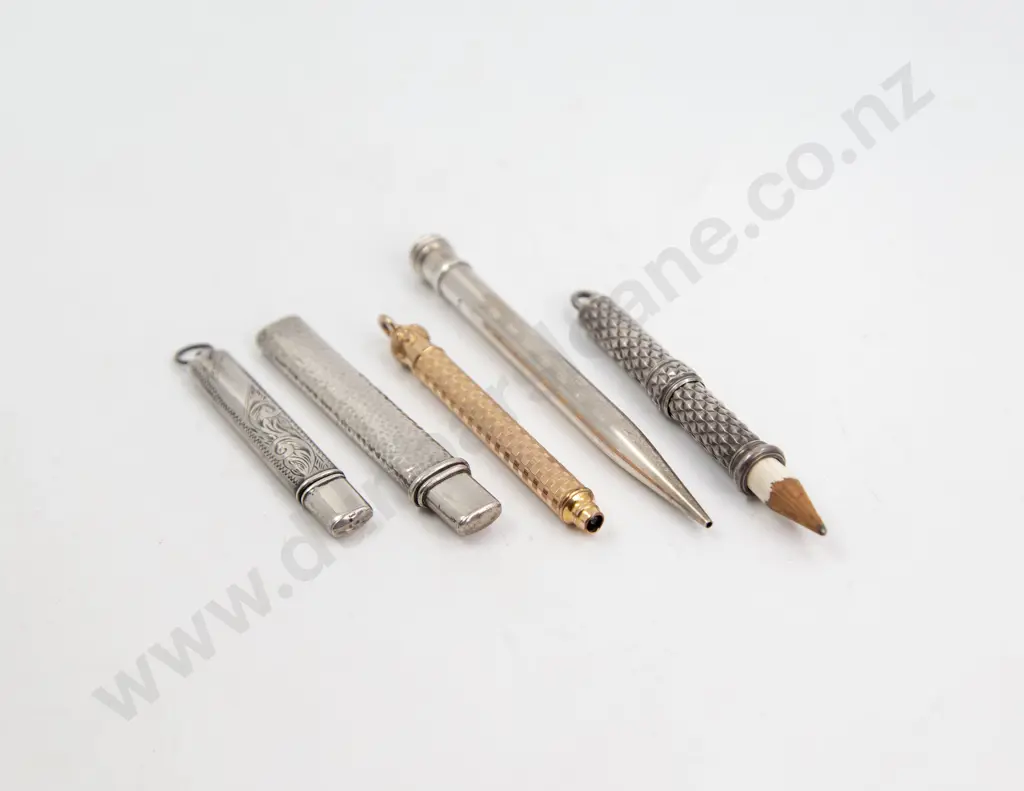 Victorian S/S and Rolled Gold Chatelaine Pencils Image 1++