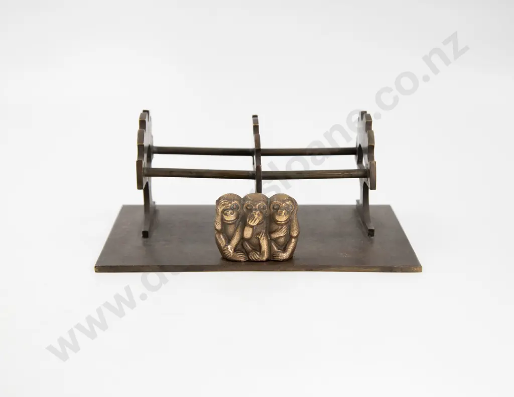 Mid C20th Bronze Desk Stand Image 1++