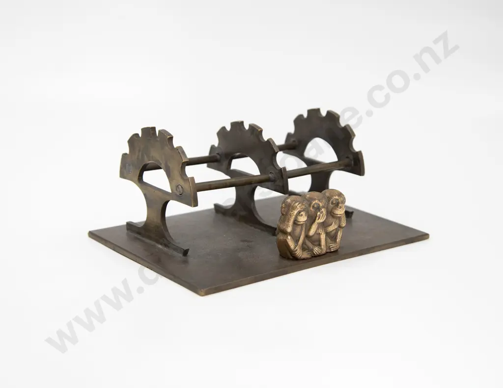 Mid C20th Bronze Desk Stand Image 1++