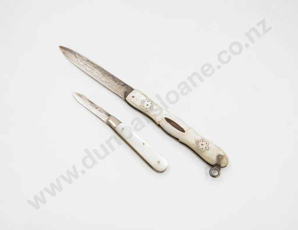 Victorian S/S and MOP Pocket Knife and Other Image 1++