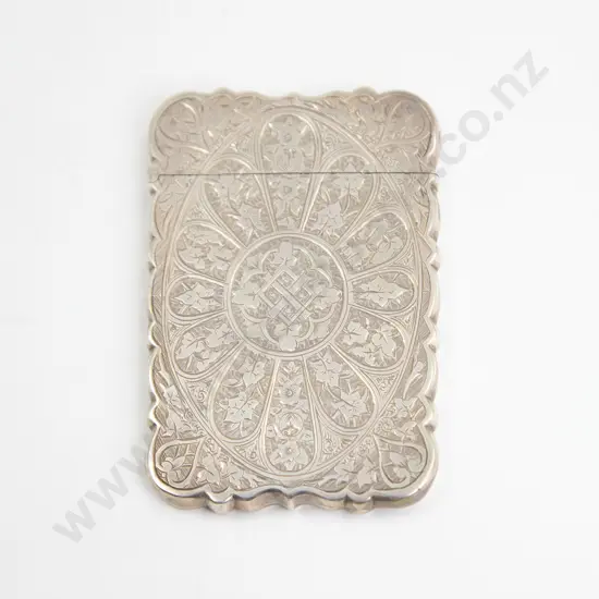 Cased Victorian S/S Calling Card Case