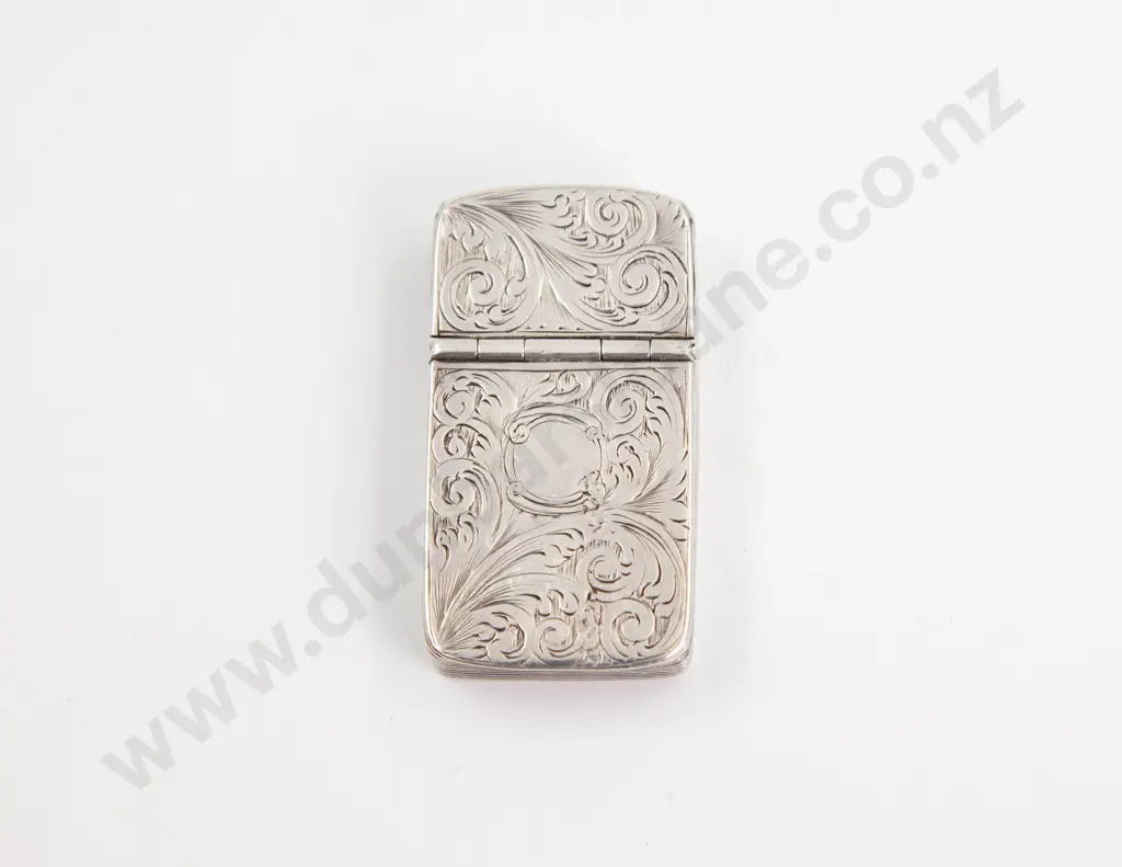 Victorian S/S Snuff Box/Vinaigrette Image 1++
