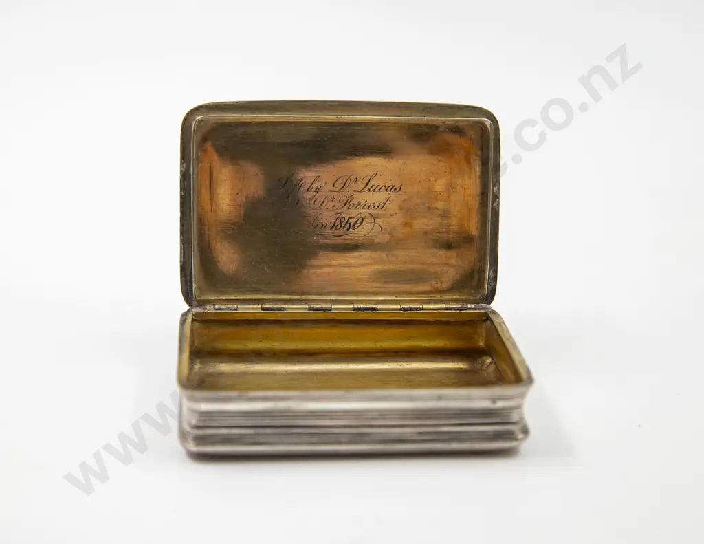 C19th S/S Gilt Snuff Box Image 1++