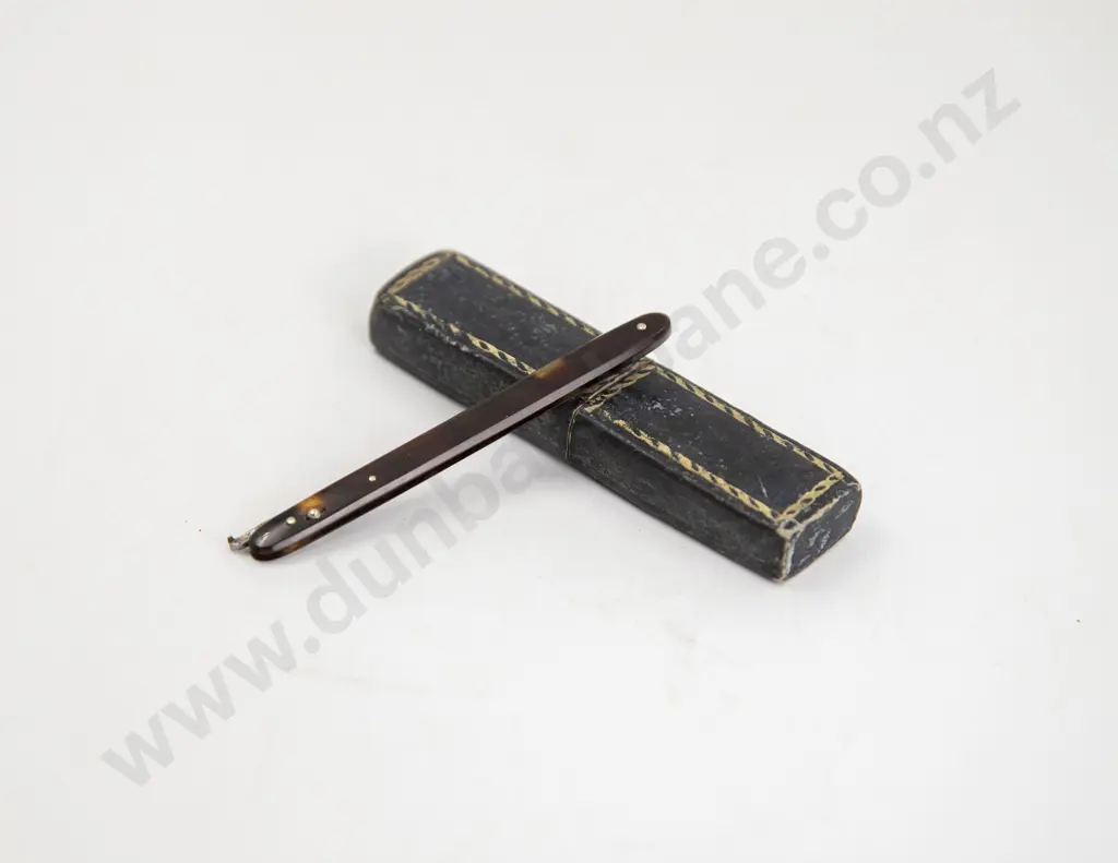 Possible US Civli War Surgical Scalpel Folding Medical Tool with Faux Tortoise Image 1++
