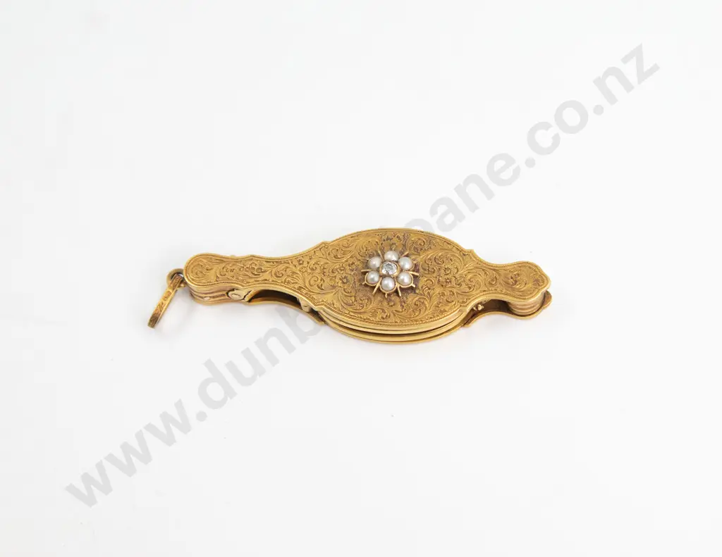 Victorian 18ct Diamond and Seed Pearl Lorgnettes Image 1++