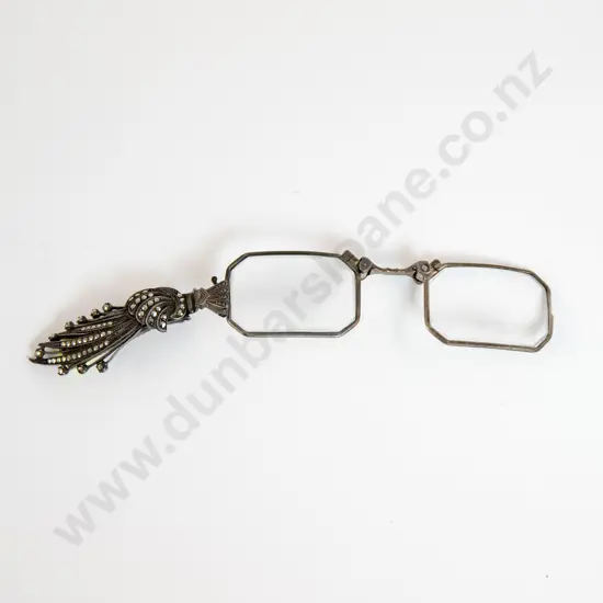 .900 Silver and Marcasite Lorgnettes