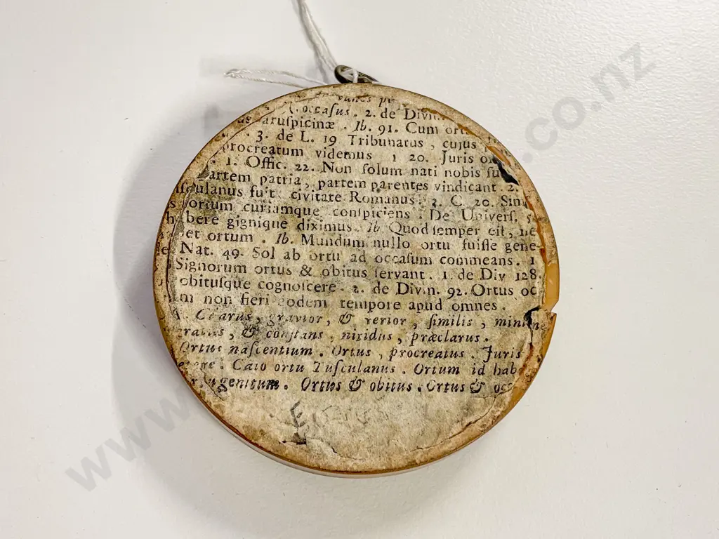 C19th Circular Portrait Miniature of a Victorian Lady Wearing A Bonnet Image 1++