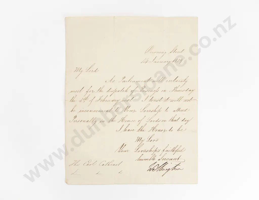 Letter Signed By The Duke of Wellington Image 1++