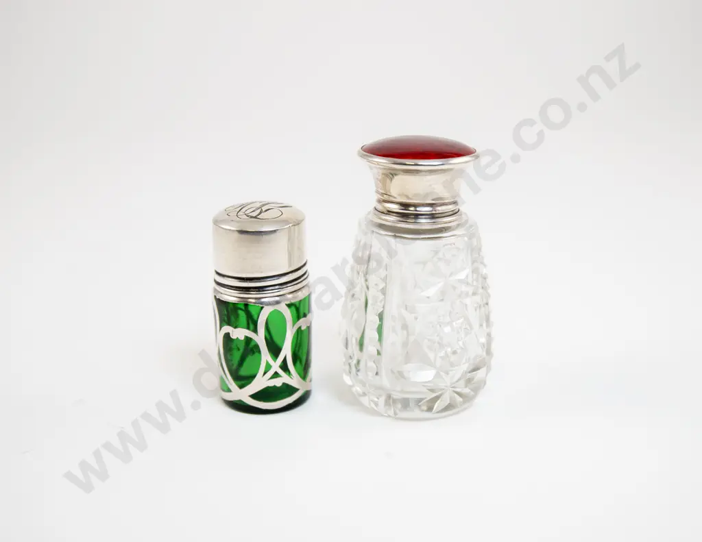 Two Victorian Smelling Salts Bottles Image 1++